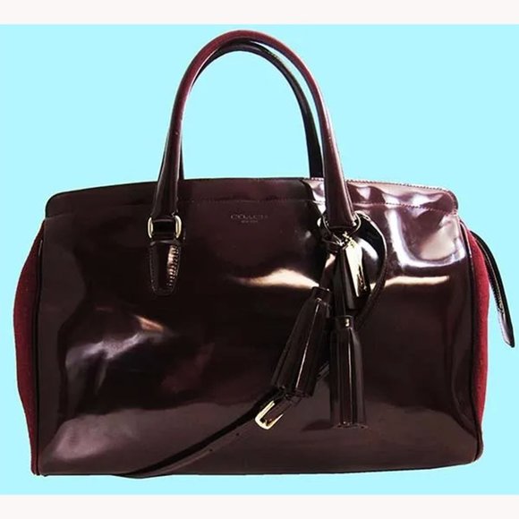 COACH 26369 LEGACY PINNACLE Lowell Leather LG Satchel Shoulder Bag - Picture 1 of 12